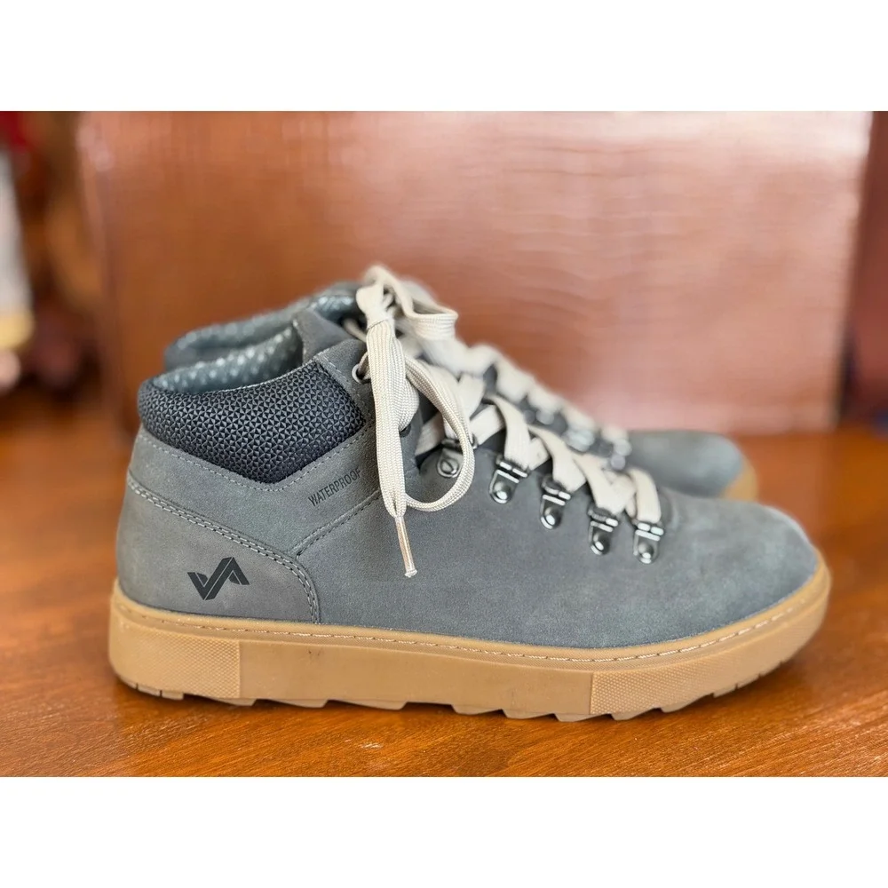 Forsake Lucie Mid Waterproof Sneaker‎ Boots Suede Leather Gray Lace-up Size 8.5